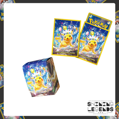 「Terastallize Pikachu」TCG Accessories Bundle: Card Sleeves, Deck Box