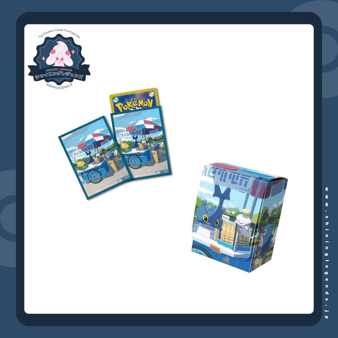 「Poliwag & Sunflora & Heracross & Chimecho」TCG Accessories Bundle: Card Sleeves, Deck Box