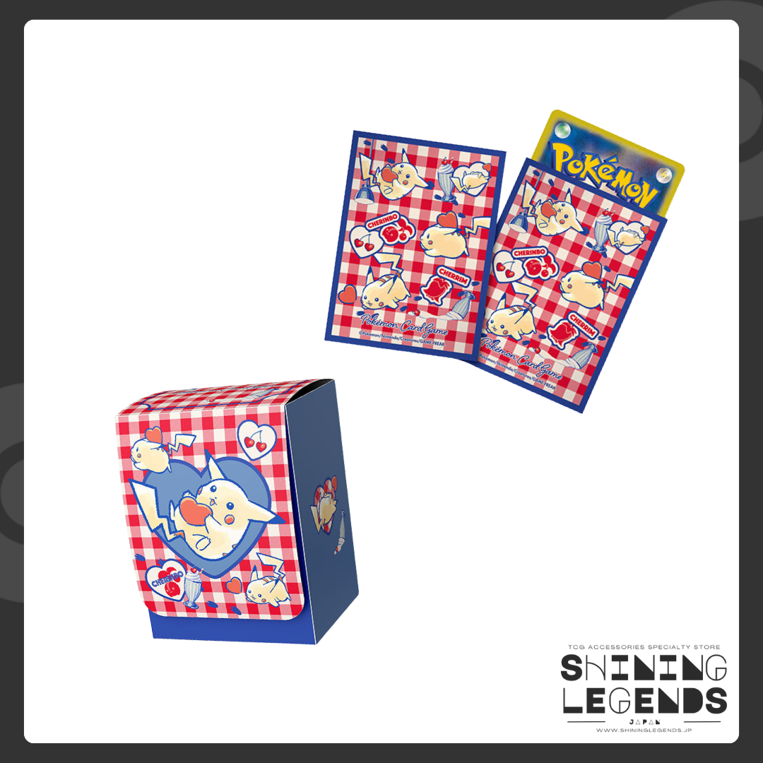 「Pikachu & Heart」TCG Accessories Bundle: Card Sleeves, Deck Box