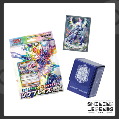 「Terastallize Ceruledge」TCG Accessories Bundle: Card Sleeves, Deck Box, Start Deck